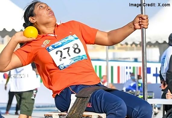 Bhagyashri Jadhav clinches Silver in Women's Shot Put F34 in Kobe