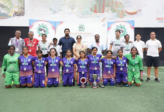 Indian Female Visually Impaired Footballers represent the Country Internationally