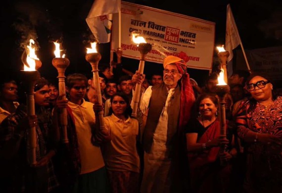 Kailash Satyarthi begins a National Movement to end Child Marriage