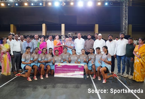 Indian Women Kabaddi Players participate in Women's Yuva Kabaddi Series 2024