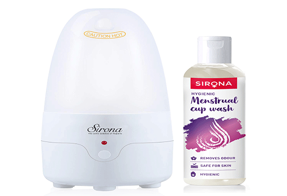 Sirona's menstrual cup wash and sterilizer to make menstrual hygiene a hassle-free practice