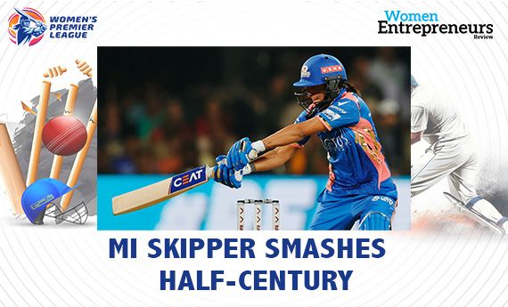 MI Skipper Harmanpreet Kaur smashes FIFTY, Plays Crucial Knock for Win